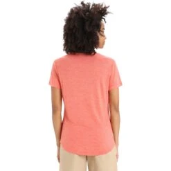 Icebreaker Sphere II T-Shirt Dames - Vibrant Earth Hthr -Icebreaker icebreaker womens sphere ii short sleeve tee vibrant earth hthr 4 1382120