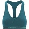 Icebreaker Sprite Racerback Sport-BH Dames - Green Glory -Icebreaker icebreaker womens sprite racerback bra green glory 1 1382193