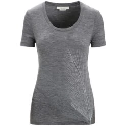 Icebreaker Tech Lite II Scoop Plume T-Shirt Dames - Gritstone Hthr 11 Icebreaker Tech Lite II Scoop Plume T-Shirt Dames - Gritstone Hthr -Icebreaker icebreaker womens tech lite ii plume short sleeve scoop tee gritstone hthr 1 1384568