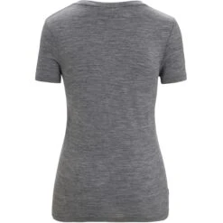 Icebreaker Tech Lite II Scoop Plume T-Shirt Dames - Gritstone Hthr 12 Icebreaker Tech Lite II Scoop Plume T-Shirt Dames - Gritstone Hthr -Icebreaker icebreaker womens tech lite ii plume short sleeve scoop tee gritstone hthr 2 1384569