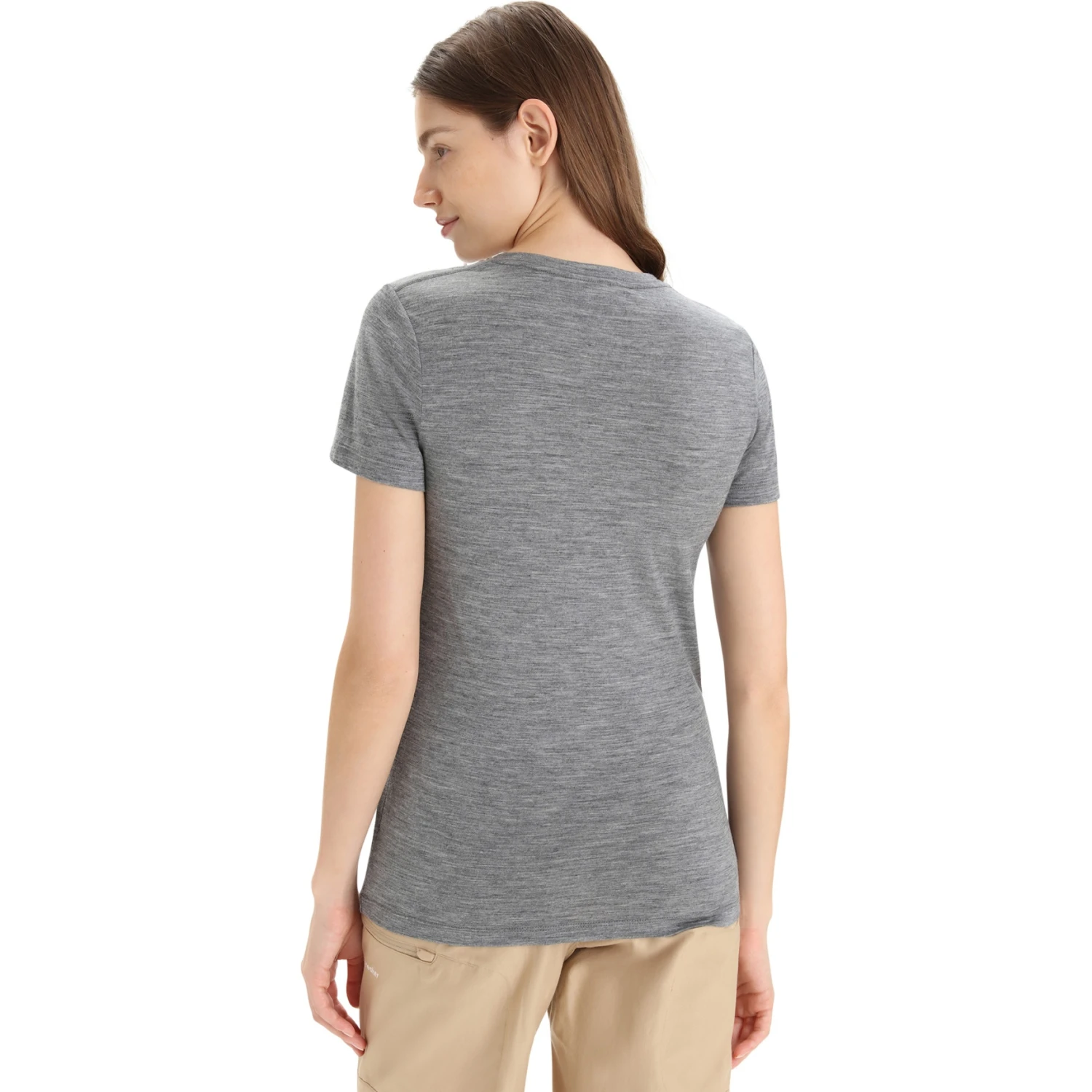Icebreaker Tech Lite II Scoop Plume T-Shirt Dames - Gritstone Hthr 4 Icebreaker Tech Lite II Scoop Plume T-Shirt Dames - Gritstone Hthr - Afbeelding 2