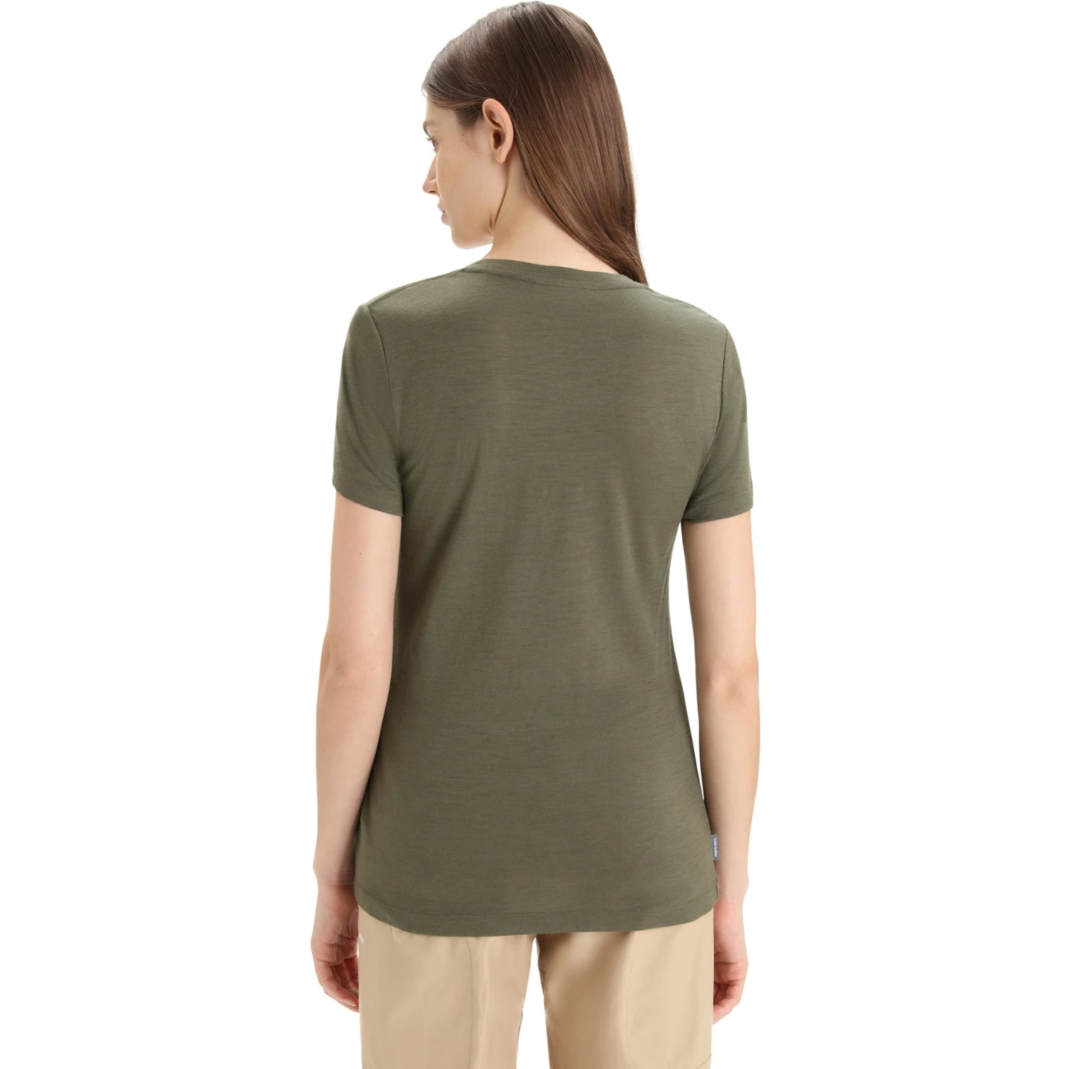 Icebreaker Tech Lite II Swarming Shapes Scoop T-Shirt Dames - Loden 4 Icebreaker Tech Lite II Swarming Shapes Scoop T-Shirt Dames - Loden - Afbeelding 2