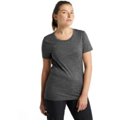 Icebreaker Tech Lite II T-Shirt Dames - Gritstone Hthr