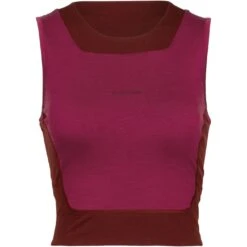 Icebreaker ZoneKnit™ Cropped BH-Shirt Dames - Cherry/Espresso 9 Icebreaker ZoneKnit™ Cropped BH-Shirt Dames - Cherry/Espresso -Icebreaker icebreaker womens zoneknit cropped bra tank cherry espresso 1 1271293