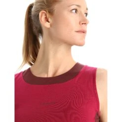 Icebreaker ZoneKnit™ Cropped BH-Shirt Dames - Cherry/Espresso 10 Icebreaker ZoneKnit™ Cropped BH-Shirt Dames - Cherry/Espresso -Icebreaker icebreaker womens zoneknit cropped bra tank cherry espresso 4 1271296