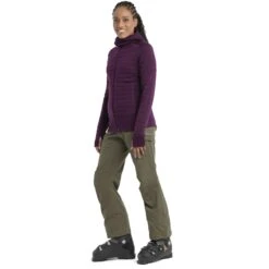 Icebreaker ZoneKnit™ Explore Jas Met Capuchon Dames - Nightshade -Icebreaker icebreaker womens zoneknit explore long sleeve zip hoodie nightshade 3 1535669