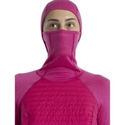 Icebreaker ZoneKnit™ Insulated Hoodie Dames - Tempo -Icebreaker icebreaker womens zoneknit insulated long sleeve hoodie tempo 6 1536298