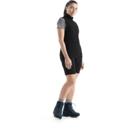 Icebreaker ZoneKnit™ Insulated Vest Dames - Zwart -Icebreaker icebreaker womens zoneknit insulated vest black 8 1271362