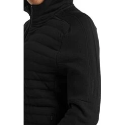 Icebreaker ZoneKnit™ Insulated Jas Met Capuchon - Zwart -Icebreaker icebreaker womens zoneknit insulated zip hoodie black 10 1041242