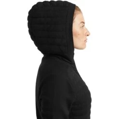 Icebreaker ZoneKnit™ Insulated Jas Met Capuchon - Zwart -Icebreaker icebreaker womens zoneknit insulated zip hoodie black 5 1041237