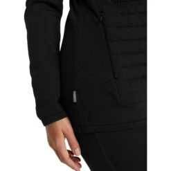 Icebreaker ZoneKnit™ Insulated Jas Met Capuchon - Zwart -Icebreaker icebreaker womens zoneknit insulated zip hoodie black 9 1041241