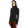 Icebreaker ZoneKnit™ Jas Dames - Zwart -Icebreaker icebreaker womens zoneknit long sleeve zip black 2 1271375