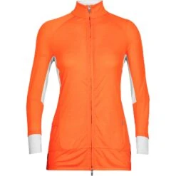 Icebreaker ZoneKnit™ Jas Dames - Flash/Ether -Icebreaker icebreaker womens zoneknit long sleeve zip flash ether 1 1271385