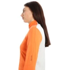 Icebreaker ZoneKnit™ Jas Dames - Flash/Ether -Icebreaker icebreaker womens zoneknit long sleeve zip flash ether 5 1271389