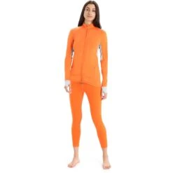 Icebreaker ZoneKnit™ Jas Dames - Flash/Ether -Icebreaker icebreaker womens zoneknit long sleeve zip flash ether 8 1271392